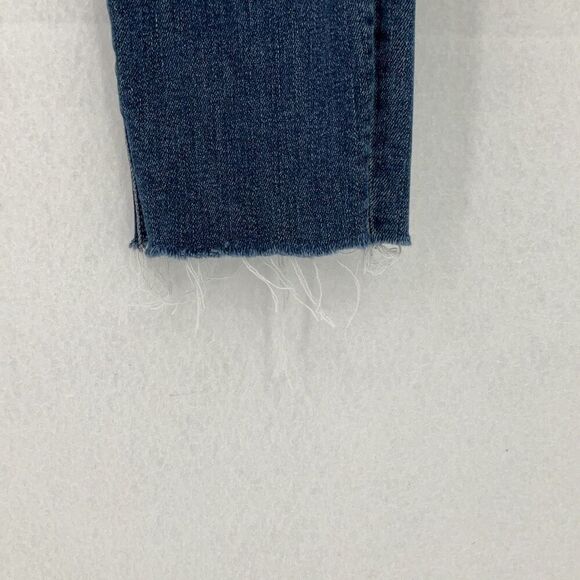 Mother Blue Denim The Looker In Groovin Skinny Ankle Jeans Size 25 - Picture 12 of 12